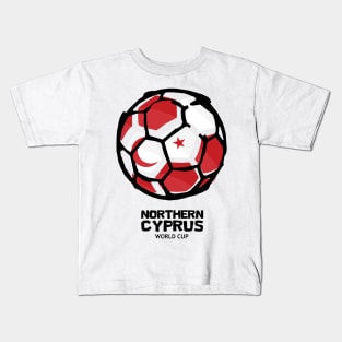 Northern Cyprus Football Country Flag Kids T-Shirt